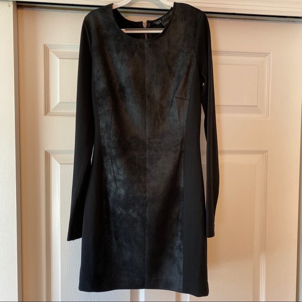 Armani exchange black mini dress